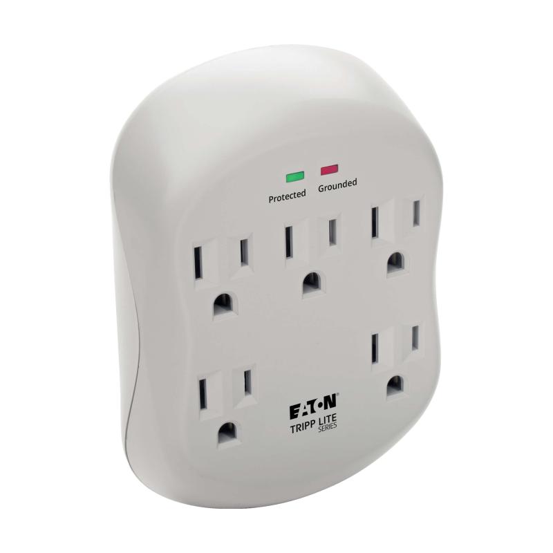 5 Outlet Surge Protector 1080 J Direct Plug-In Surge Rj11/Tel/Dsl