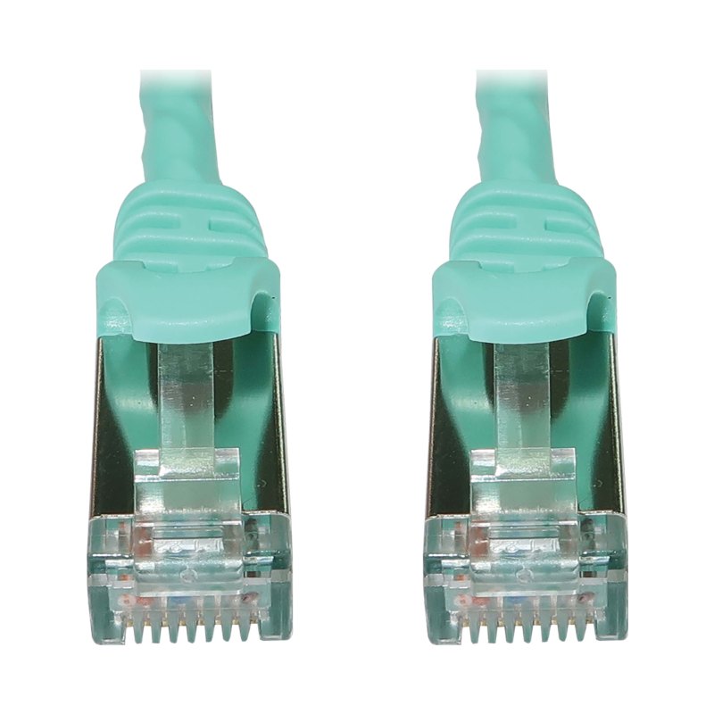 Cat6A10Grj45M/M Poe Aqua 1Ft. 0.3M