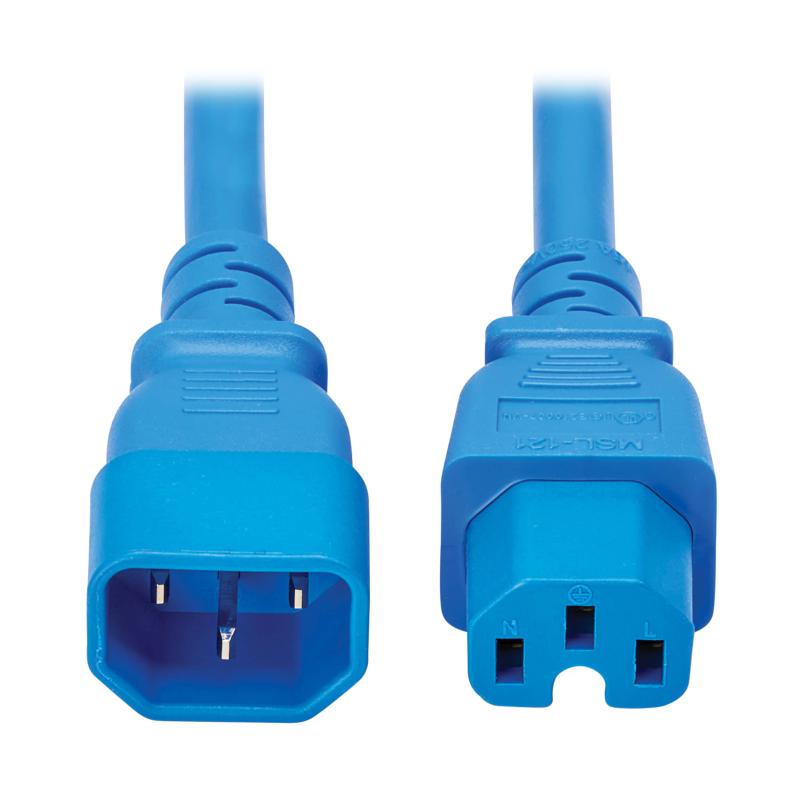 Power Cord C14 To C15-Heavy-Duty 15A 250V 14Awg 10Ft.