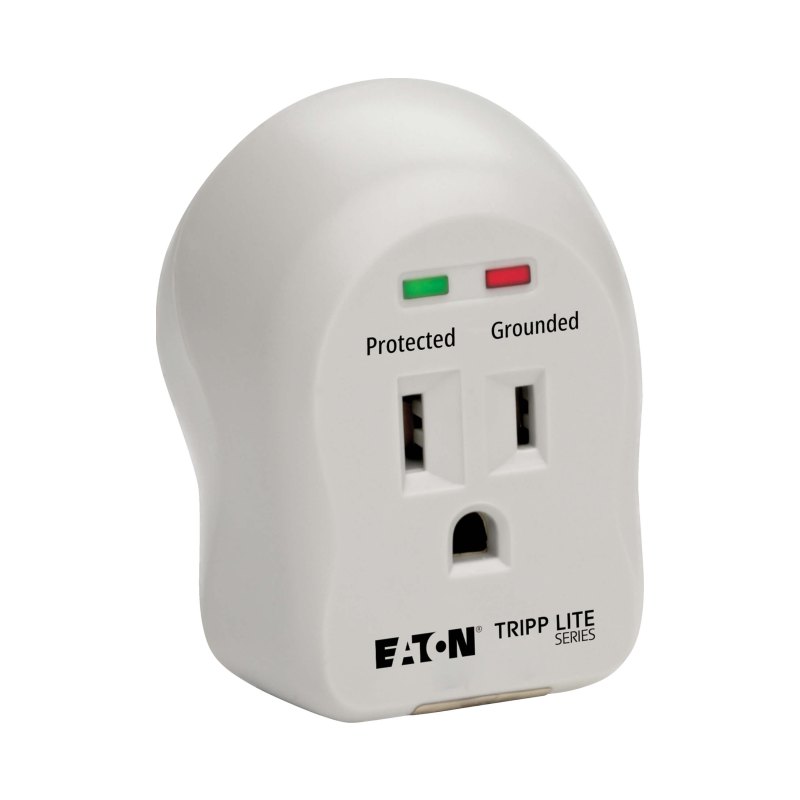 Spike Cube Wallmnt 1Outlet N0-Cord Direct Plug-In