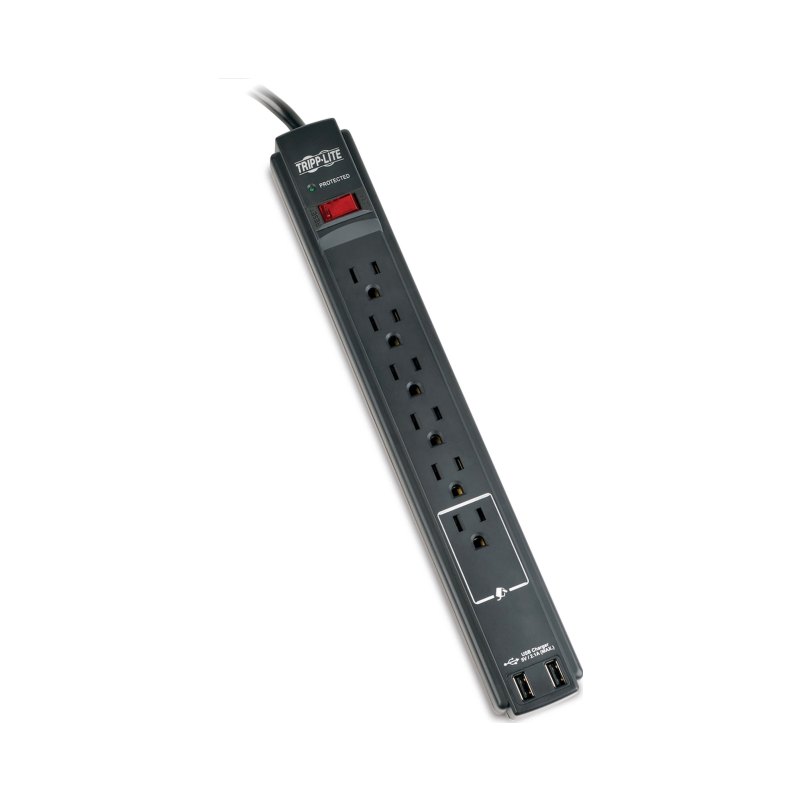 Protect 6-Outlet Surge Protector 6Ft. 1.83M Cord 990Joules