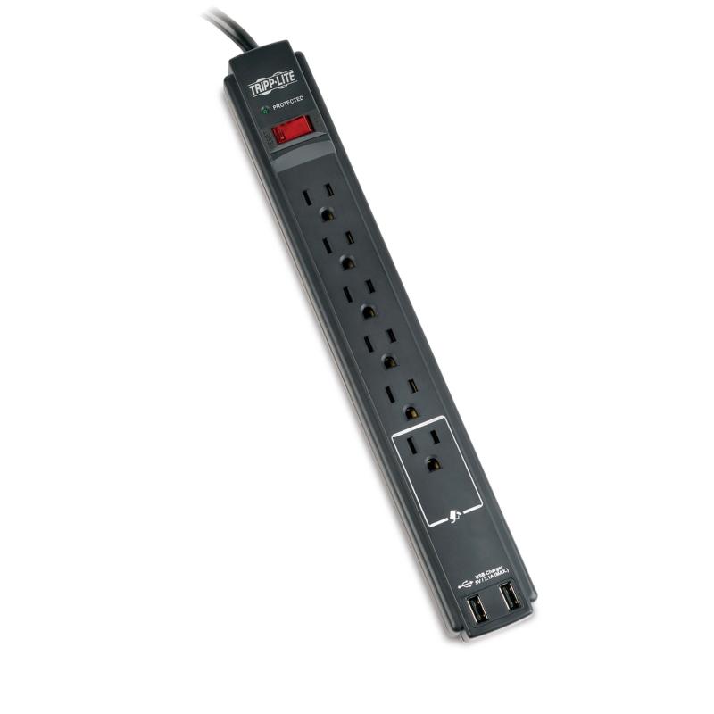 Protect 6-Outlet Surge Protector 6Ft. 1.83M Cord 990Joules