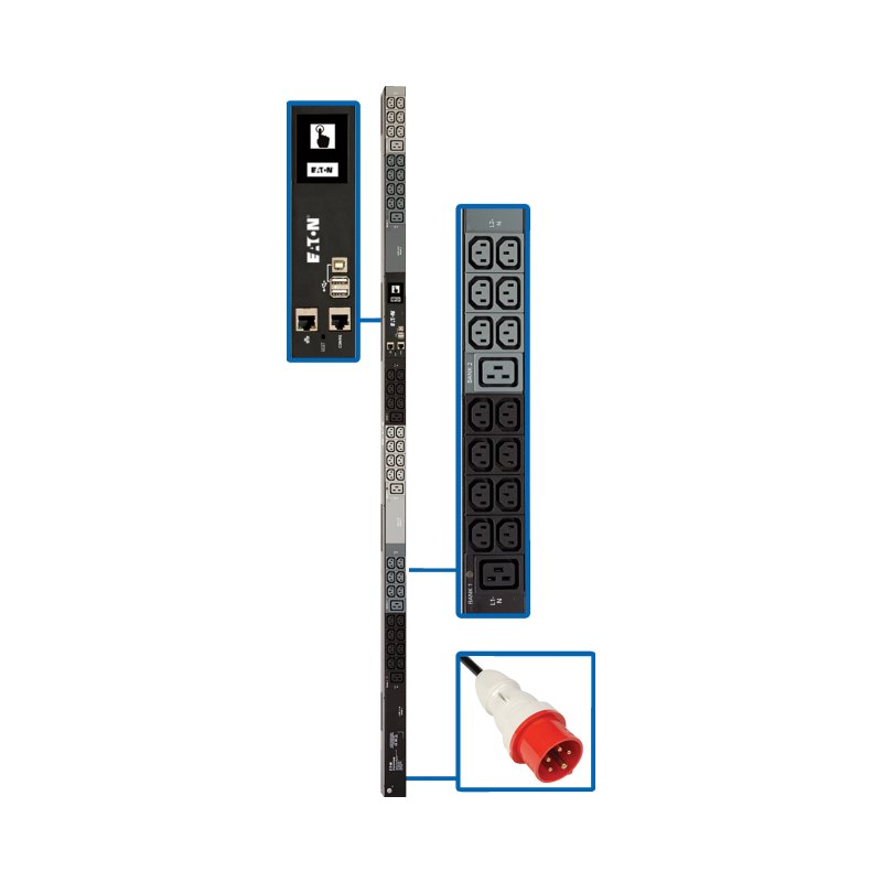 Monitored Pdu 220/230/240V 3Phase 16A Iec-309 0U Vertical