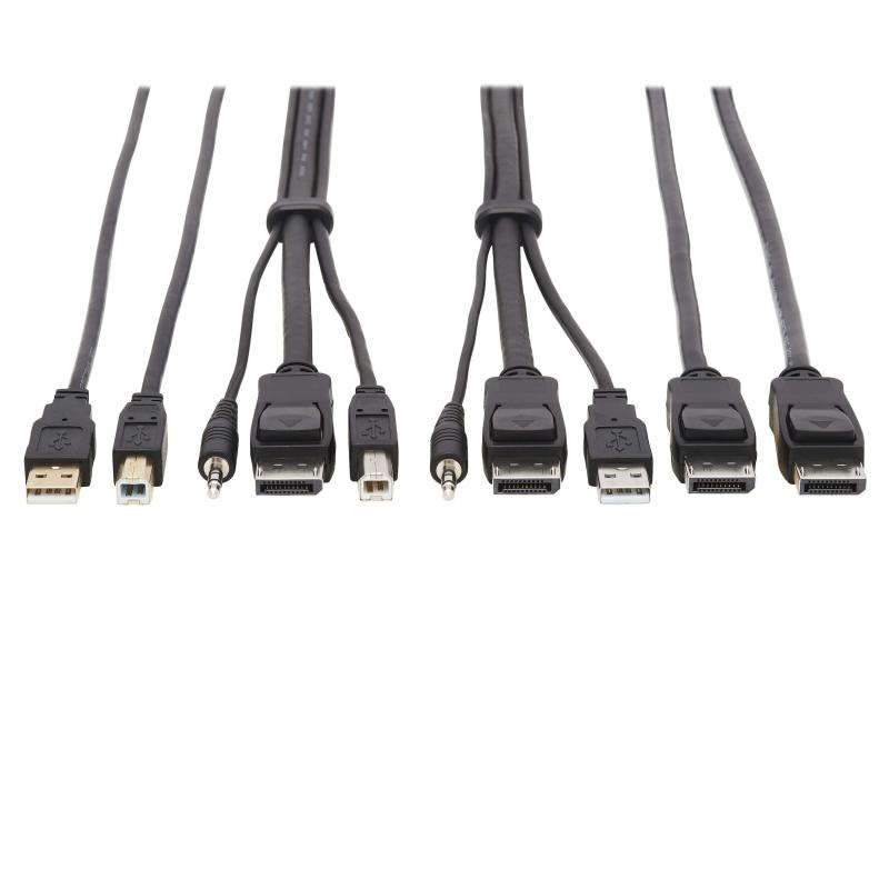 Dual Dp Kvm Cbl 6Ft