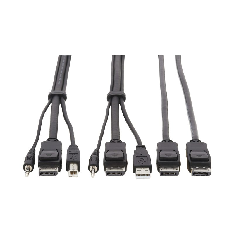 Dual Dp Kvm Cable  6 Ft