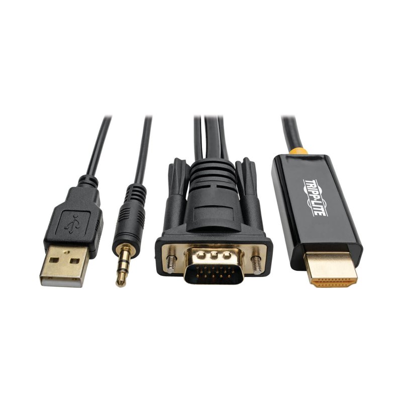 6Ft Vga + Audio To Hdmi Adaptr