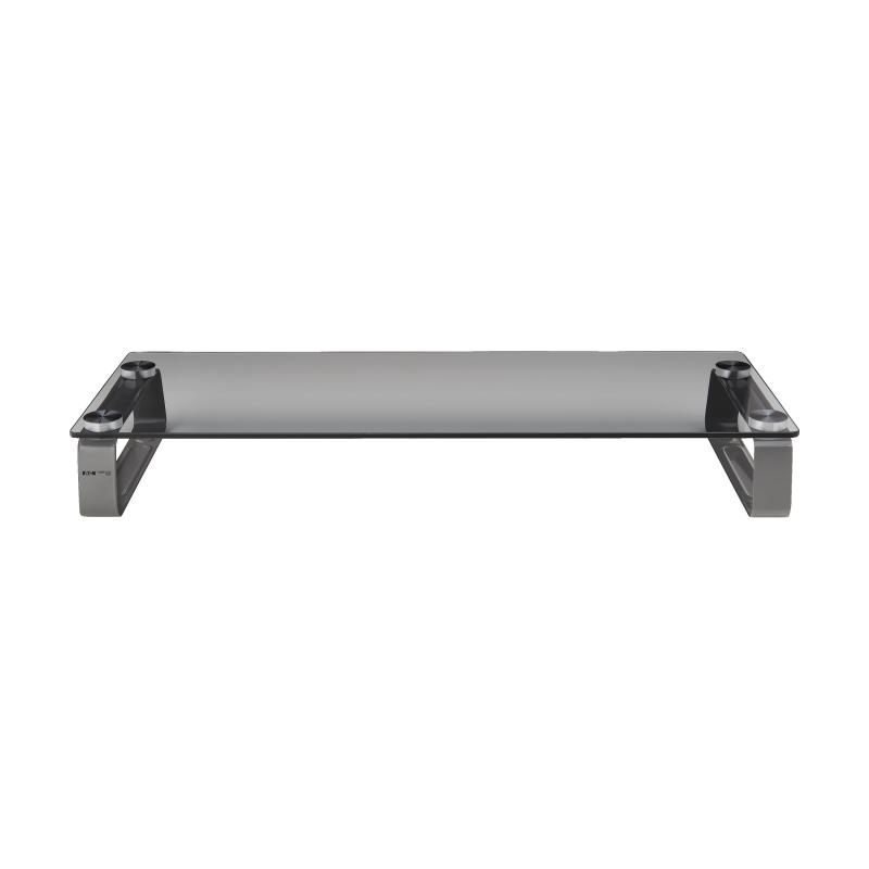 3In Universal Monitor Riser Stand Glass Comp Laptop Printers