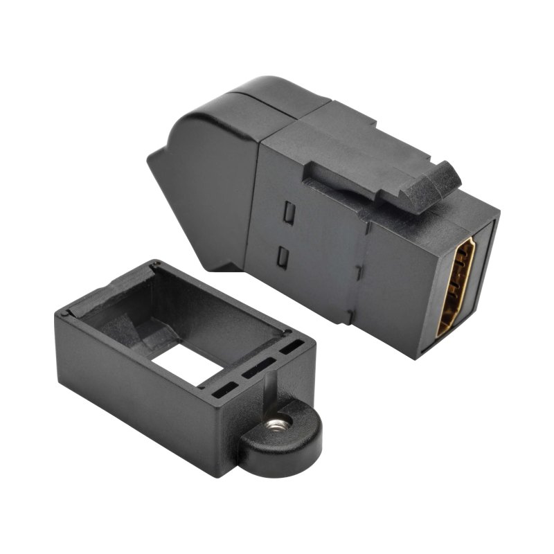 Hdmi Coupler Keystone Panel Mount Angled Aio F/F Black