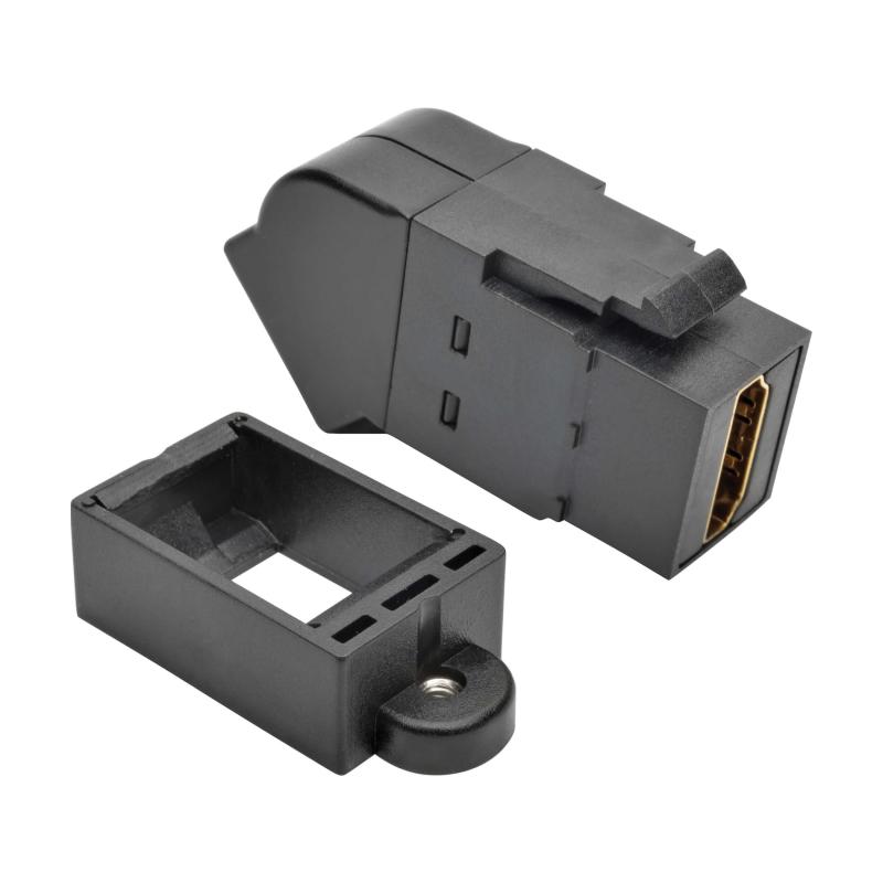 Hdmi Coupler Keystone Panel Mount Angled Aio F/F Black