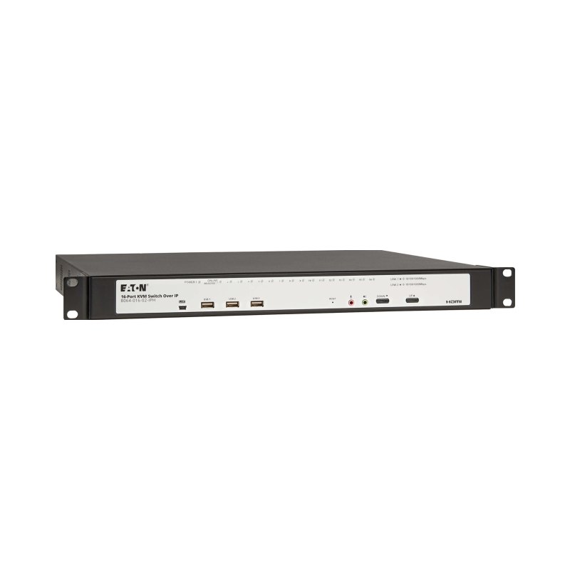 Cat5E Kvm Over Ip Switch 16 Port 1U Taa