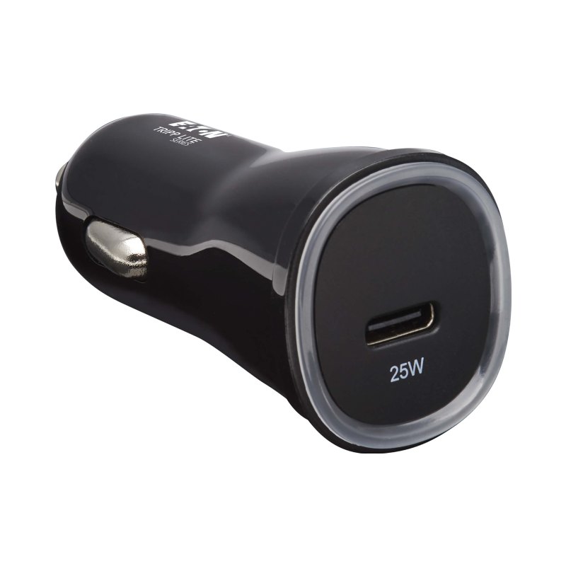 Chargeur de voiture USB-C  Noir  25W