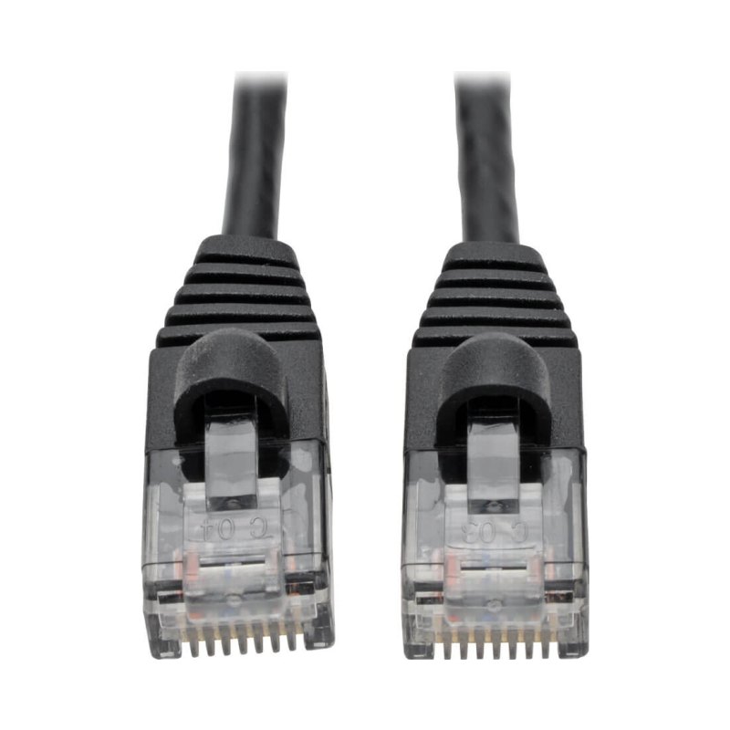 1Ft Blk Slim Utp C6A Ptch Cbl