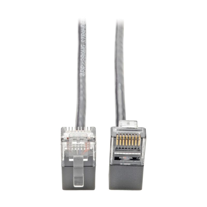 2Ft Gray Cat6 Slim Rt Ang Cbl