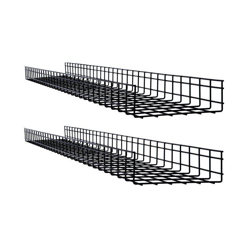 2Pk 5Ft Wire Mesh Cable Tray 12X4In