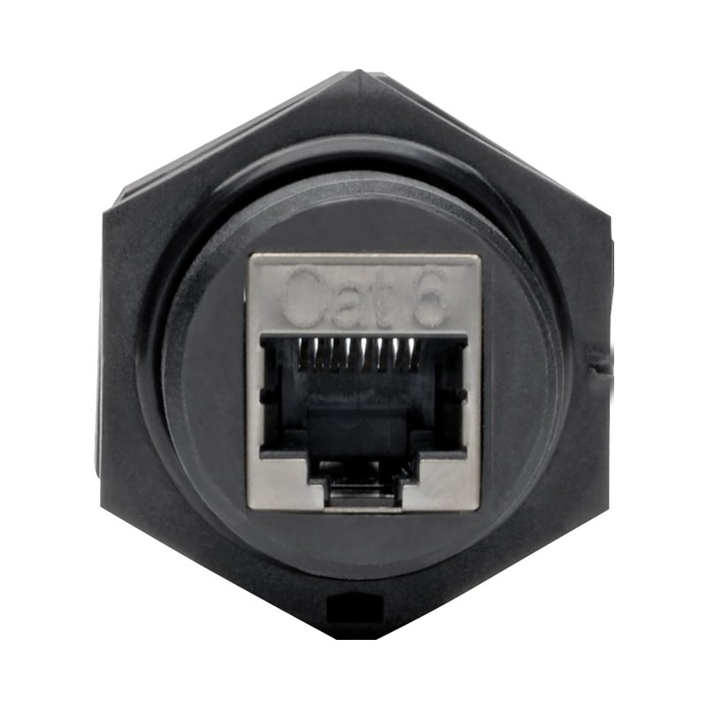 Rj45 Bulkhead Coupler Cat5/Cat6 F/F Shielded Industrial Dust Cap