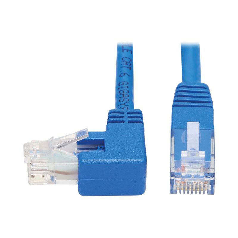 15Ft Cat6Anglcbl 90Lt/180D Blu