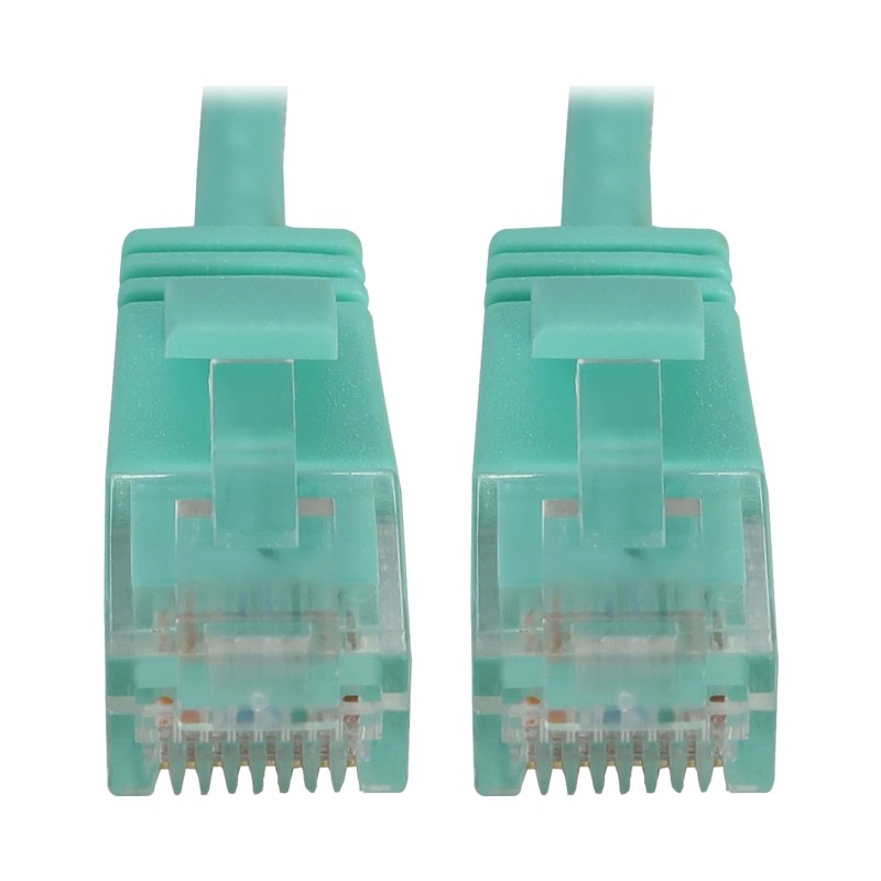 Cat6A10Grj45M/M Poe Aqua 1Ft. 0.3M