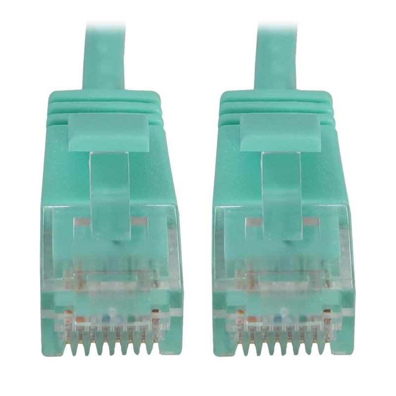 Cat6A10Grj45M/M Poe Aqua 1Ft. 0.3M