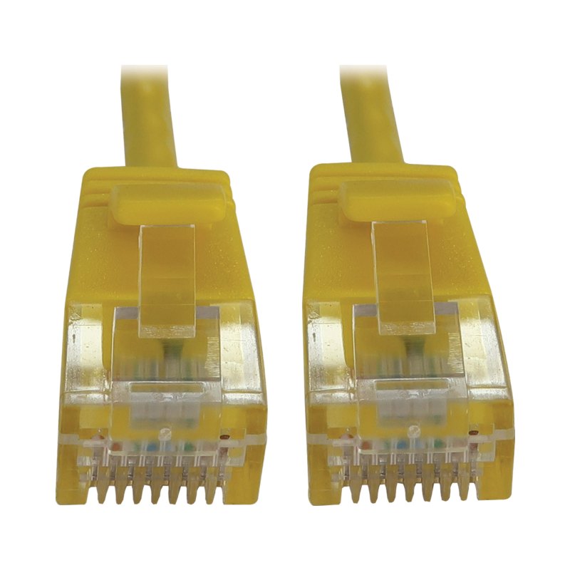 Cat6A10Grj45M/M Poe Yellow 1Ft 0.3M