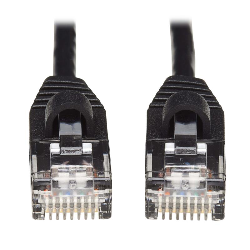 15Ft Blk Slim Utp C6A Ptchcbl