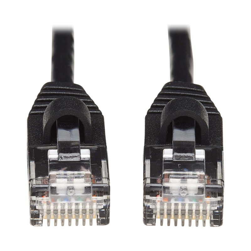 25Ft Blk Slim Utp C6A Ptchcbl