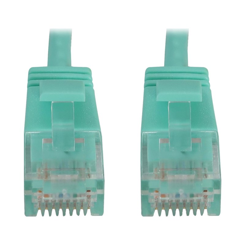 25Ft Aqua Slim Cat6A Ptchcbl
