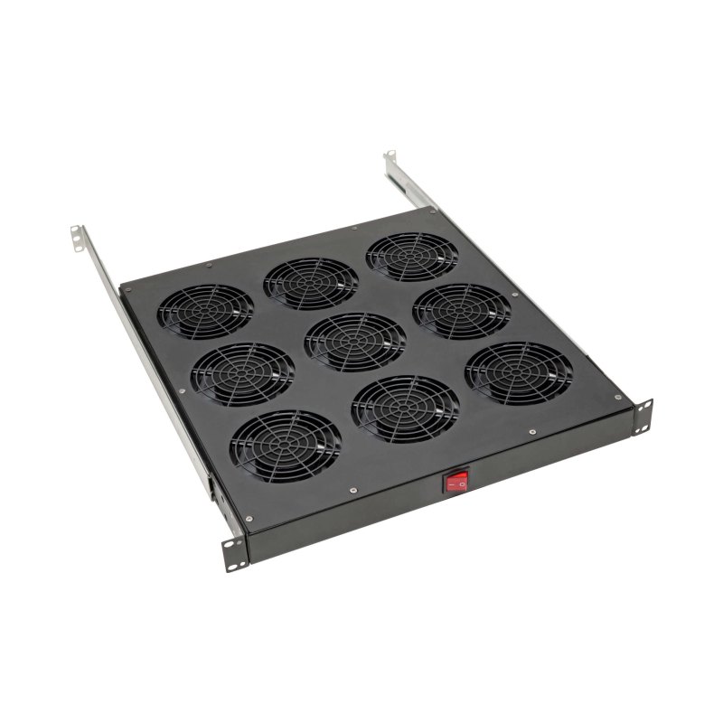 Fan Tray For 19In Racks 1U 9 120V Fans 864 Cfm C14 Inlet