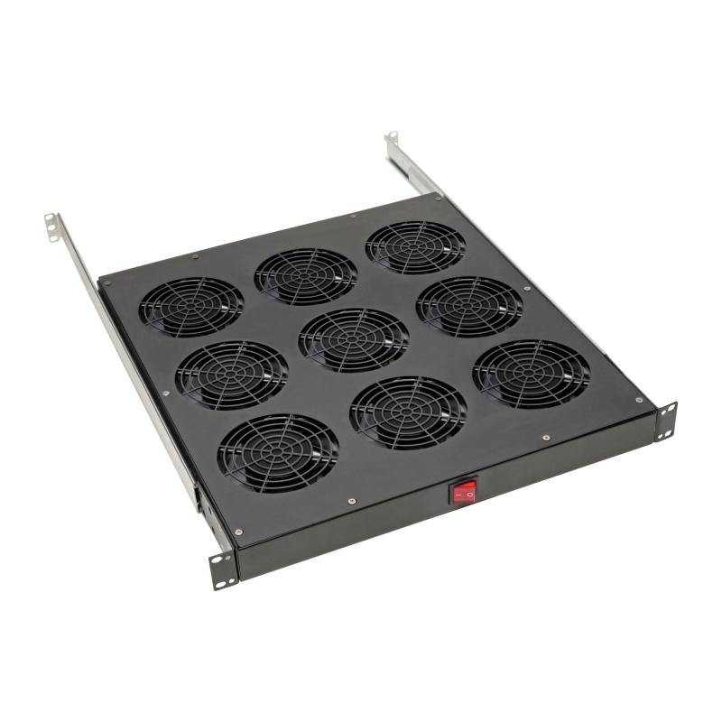 Fan Tray For 19In Racks 1U 9 120V Fans 864 Cfm C14 Inlet