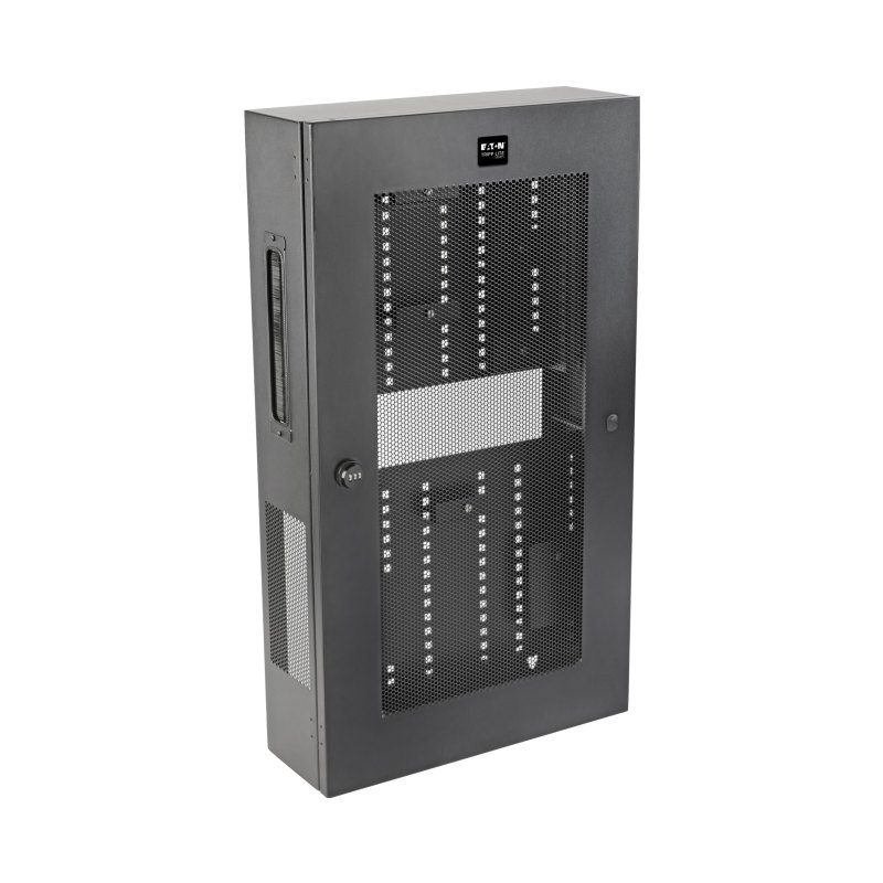 Rack 3U Low Profile Vertical Switch-Depth Wall-Mountable Rack