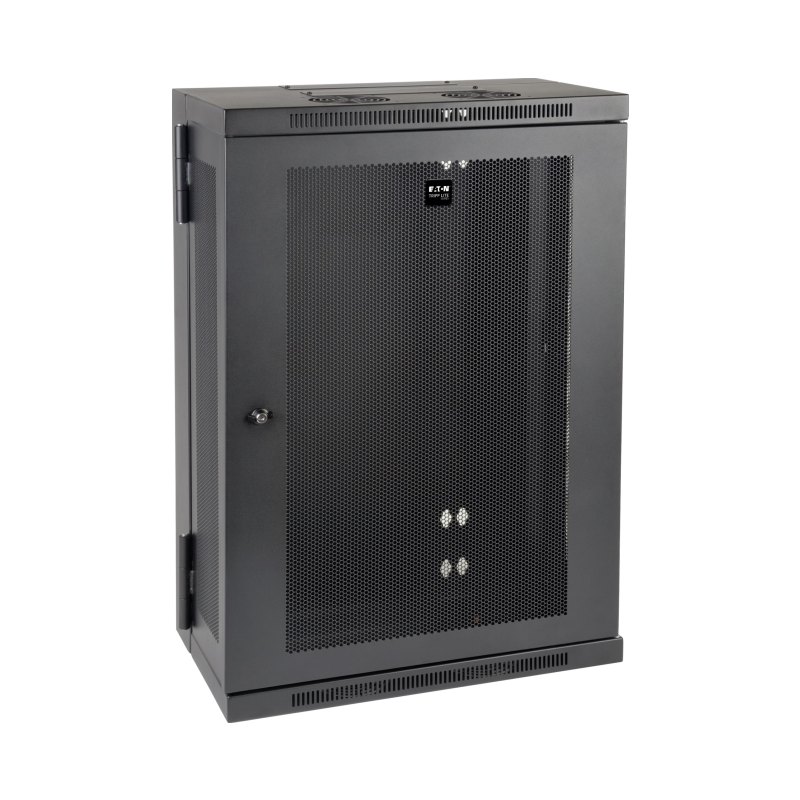 18U Wall Mount Rack Enclosure Cabinet Hinged Wallmount 13In Depth