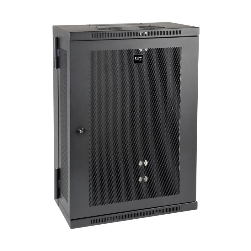 18U Wall Mount Rack Enclosure Cabinet Hinged Wallmount 13In Depth