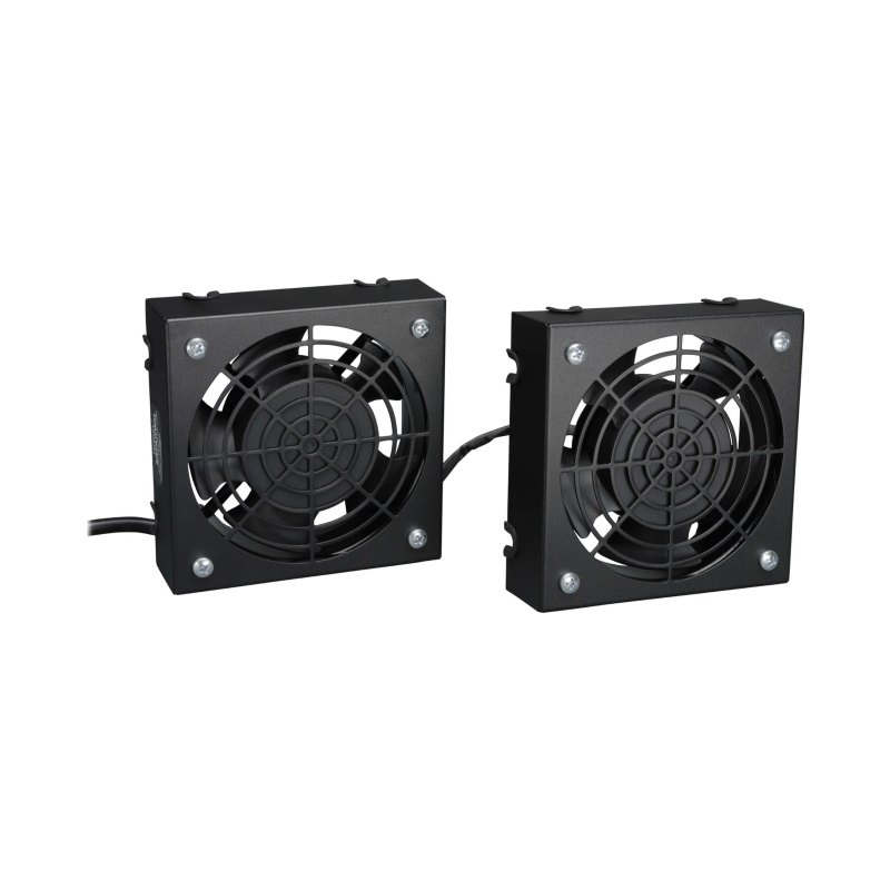 Wall-Mount Roof Fan Kit Dual Fans 210 Cfm 3Ft Cord C14 Input