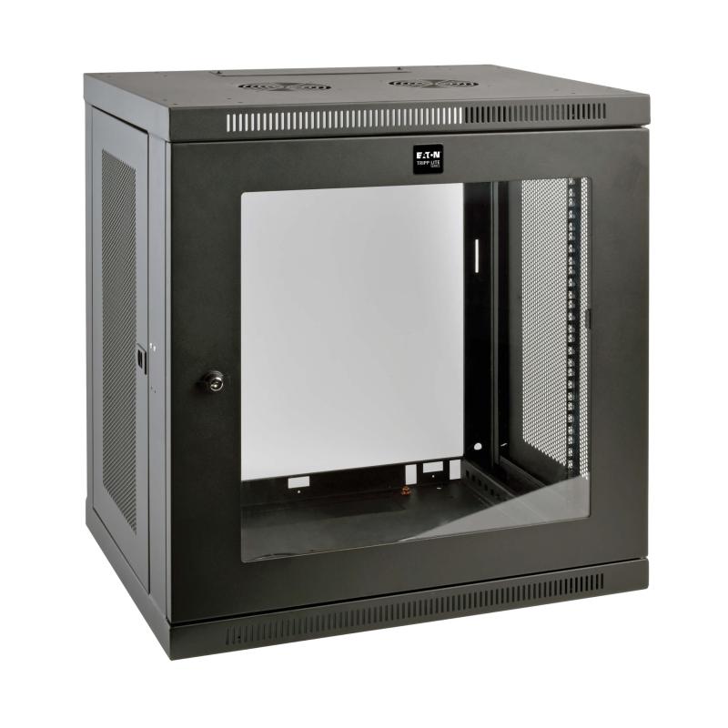 12U Wall Mount Rack Enclosure Svr Cabinet W/ Glass Front Door