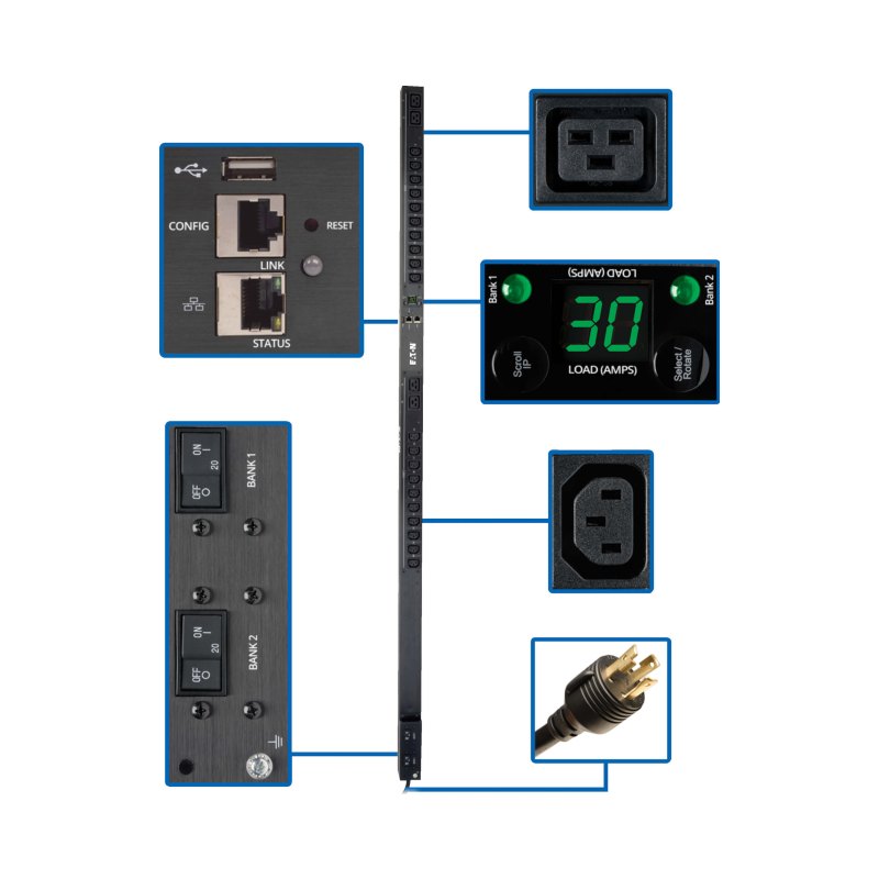 Monitored Pdu 208/240V 20 C13 4 C19 0Urm Lx Taa 5/5.8Kw