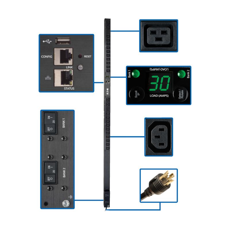 Monitored Pdu 208/240V 20 C13 4 C19 0Urm Lx Taa 5/5.8Kw