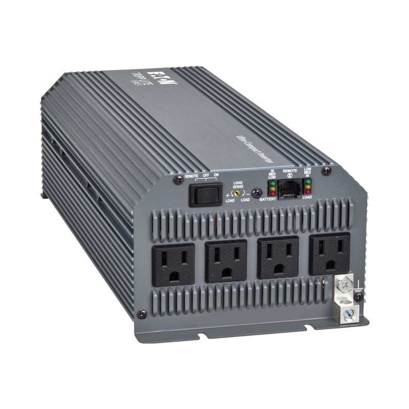 1800W Auto/Truck Inverter 120V 12Vdc 4 Out 5-15R Auto Shutdown