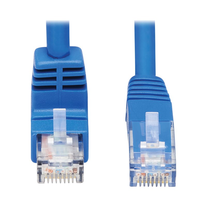 20Ft Cat6 Cbl 90Dwn/180D Blu