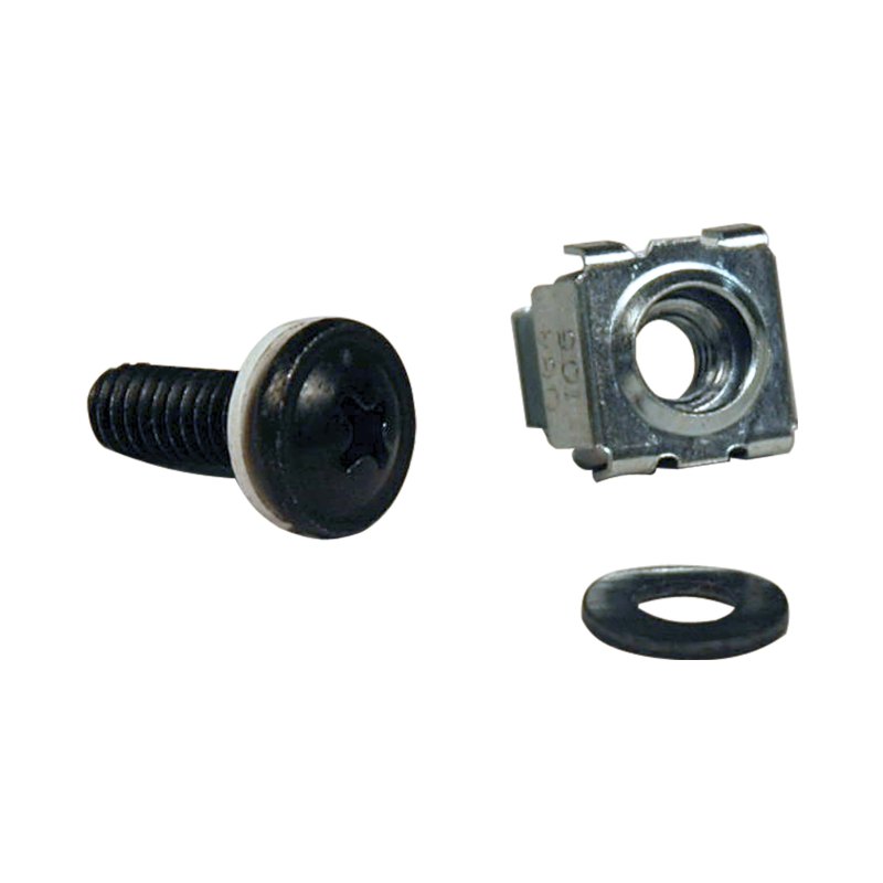 50Pc Rack Enclosure Square Hole Hardware M5 Screws Washers