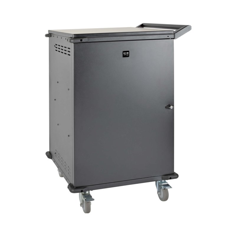 42Dev Ac Mobile Charging Cart F/ Laptops/Chrmbks 10Ft Cord Black