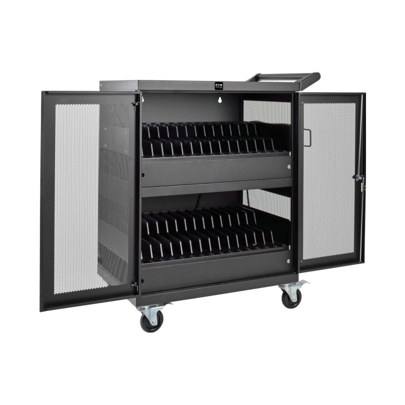 32Port Ac Charging Sync Station Cart For Chromebook/Laptop/Tablet