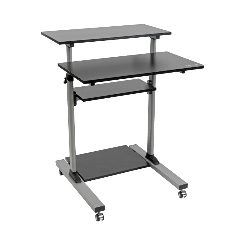 Rolling Standing Desk Ws Height Adjustable Mobile