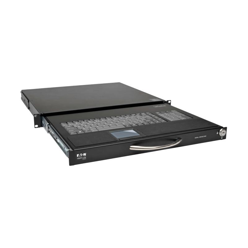 Clavier 1U Rm avec kit de câbles KVM pour racks 2Post ou 4Post