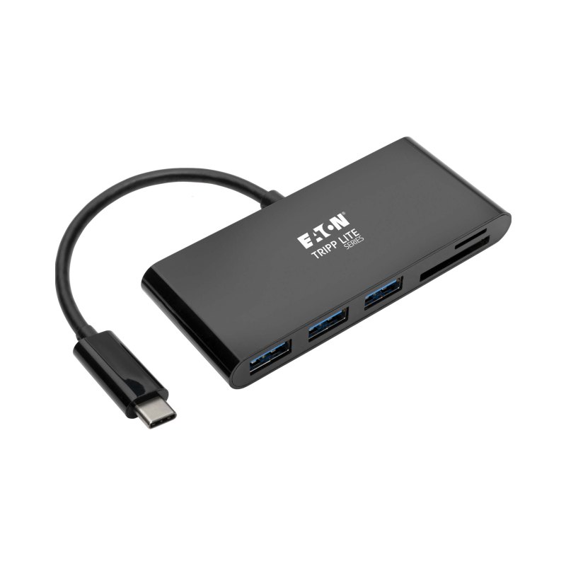Concentrateur USB-C/USB-A 3 ports avec lecteur de cartes