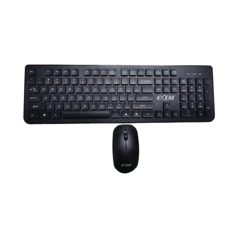 Wireless Keyboard Mouse Combo Usb Receiver Full Size Keyboard