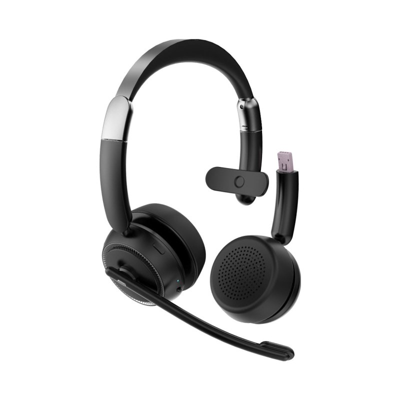 Wireless Office Headset Dual/ Mono Noise Cancelling Bluetooth