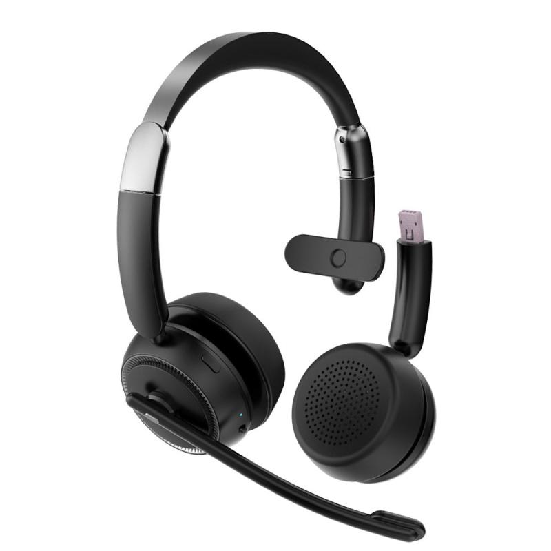 Wireless Office Headset Dual/ Mono Noise Cancelling Bluetooth