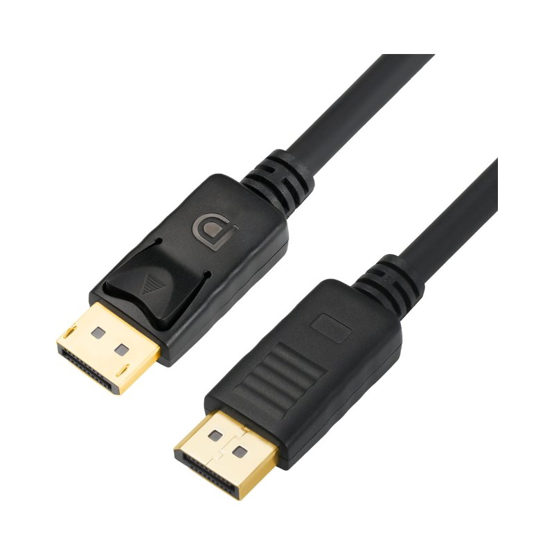 35Ft Displayport Cable 4K60Hz Dp1.2 21.6Gbps Latching Black