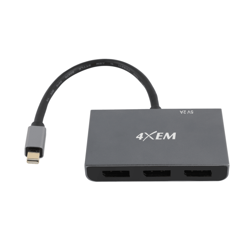 Mini Displayport Mst Hub Dual4K 3-Port Mini Dp To Dp Multi-Monitor