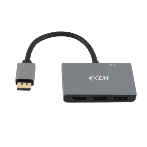 Displayport Mst Hub Dual 4K 3-Port Dp To Dp Multi-Monitor