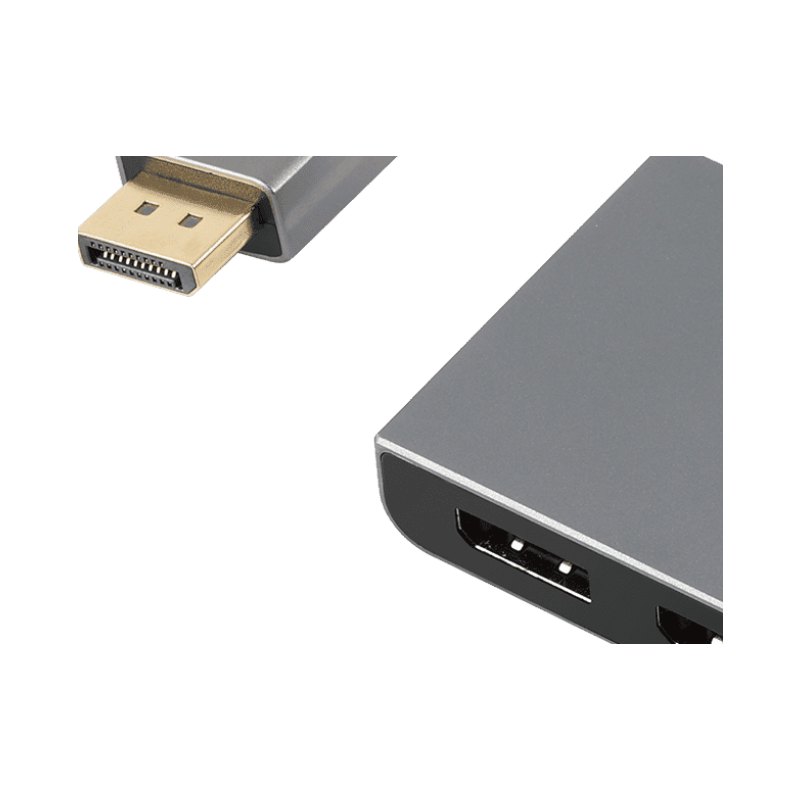 Displayport Mst Hub Dual 4K 3-Port Dp To Hdmi Multi-Monitor